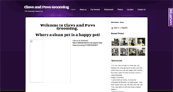 Desktop Screenshot of clawsandpaws123.com